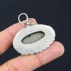 Daughters Day Deal Sterling Silver Oval Pyrite Stone Mother Boho Pendant Jewelry