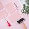 M-Modern-Rubber Block Stamp Carving Kit 4 Pack With Cutting Tools And Brayer Roller For Printmaking Crafts