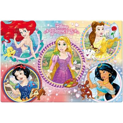 Disney Rainbow Princess Board Puzzle 88 Pieces, INP