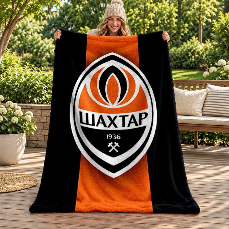 FC Shakhtar Donetsk blanket Flannel Blanket Soft Cozy Plush Throw for Sofa Bed Lightweight Home Decoration Gifts for Christmas various holidays