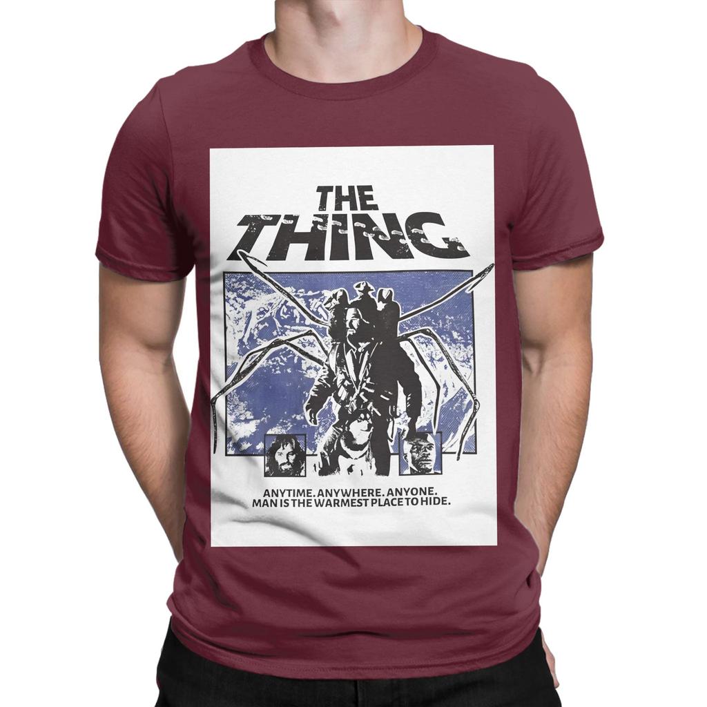 The Thing Horror Movie Poster Art Funny Graphic 100 Cotton TShirt the Thing Tops Tees For Unisex