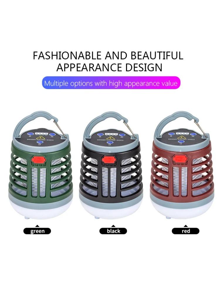 Purple Light Mosquito Killer Lamp Outdoor Rainproof Electric Shock Garden Insect Killer Lights Mosquito Lamp Traps Mosquitoes