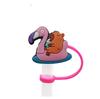 Cute Capybara 10mm Straw Cap Compatible with Stanley Cup Accessories Decoration Dustproof Straw Stopper Silicone Straw Cap