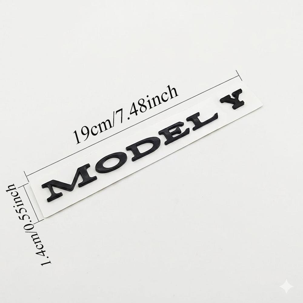 3D ABS Chrome Black Matte Black Car Styling Letters Logo MODEL Y Emblem Badge Sticker Decals For TESLA MODEL Y Auto Accessories