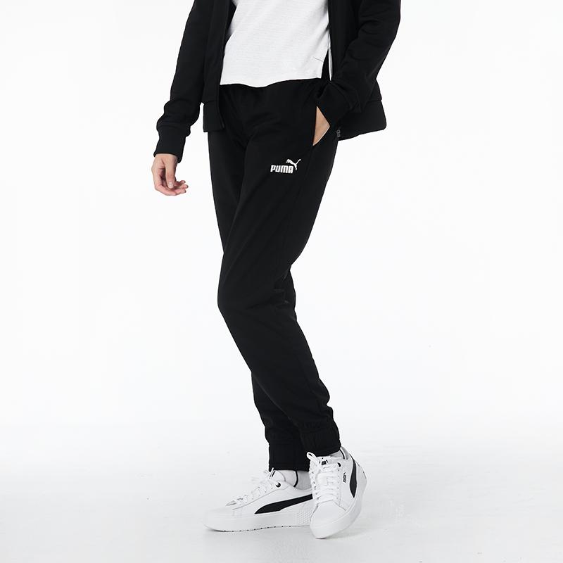 Puma Running Training Fleece Sports Leisure Set Women sets Black 585332-01