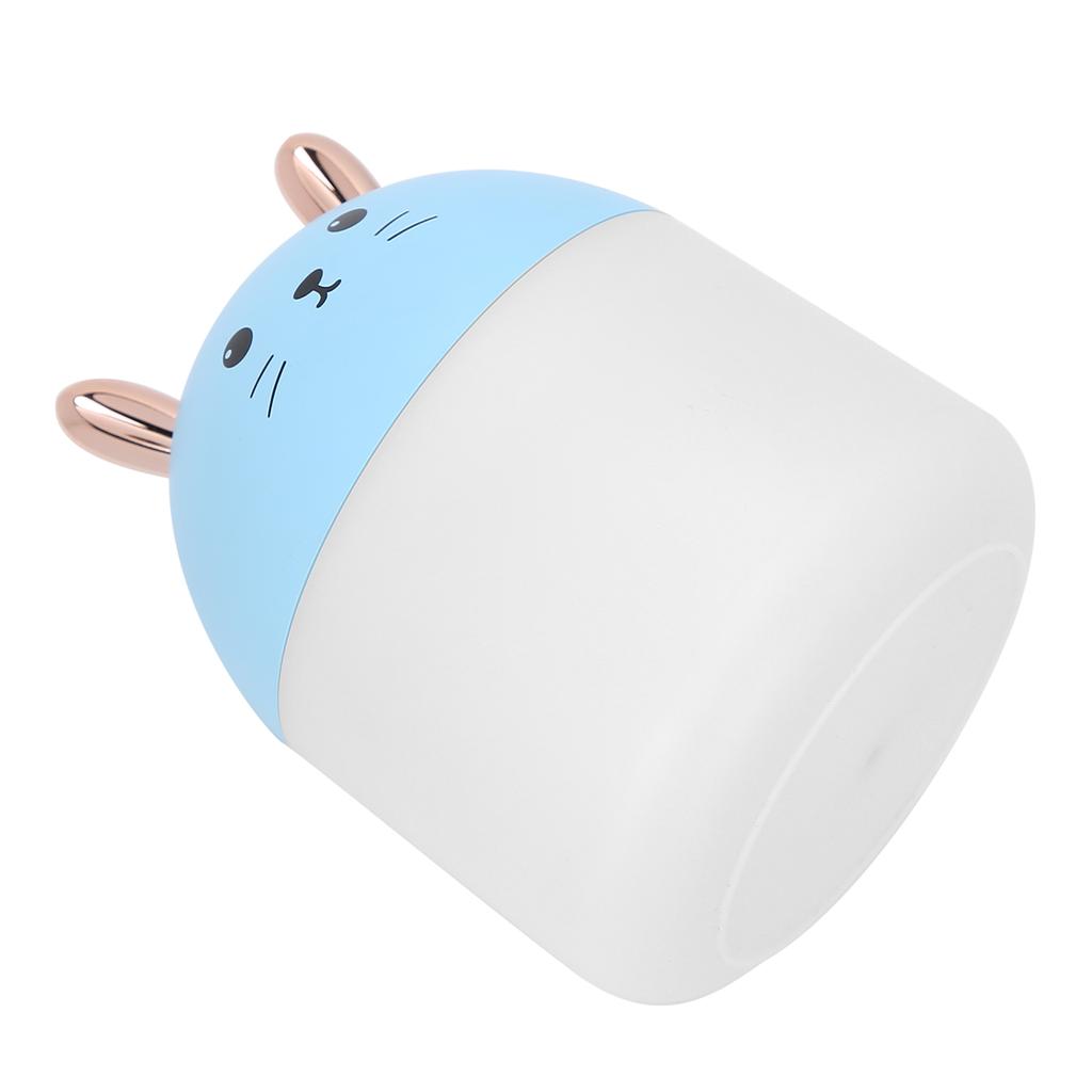 Cartoon Cat Modeling Humidifier Aromatherapy Diffuser with Colorful Light for Home Office Blue