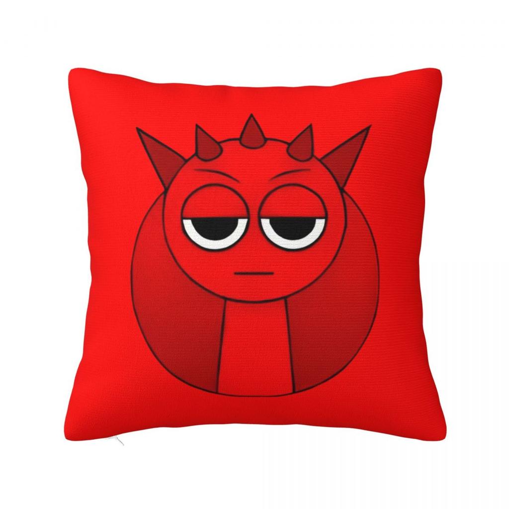 Sprunki Incredibox Sky Pillow Case Cartoon Anime Game Cushion Covers Vintage Decorative Pillowcase for Home 45*45cm