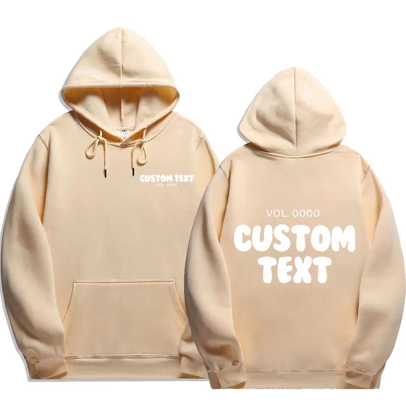 Felpa con Cappuccio con Testo Personalizzato Uomo Moda Felpa Cool Casual Harajuku Street Wear Pullover con Cappuccio Streetwear Felpe con Cappuccio e Felpe da Uomo