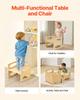Weaning Table and Chair Set Montessori Kids Activity Table and Chair Wood