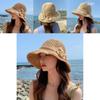 Beautiful Women's Wide Brim Straw Hat Sun Protection Breathable Bowknot Summer Hat