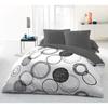 Parure copripiumino Audace in microfibra - 1 copripiumino 220 x 240 cm + 2 federe 63 x 63 cm - Grigio chiaro