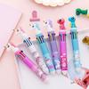 Korean Cartoon Dinosaur & Hippo 10-Color Multifunctional Ballpoint Pen for Students