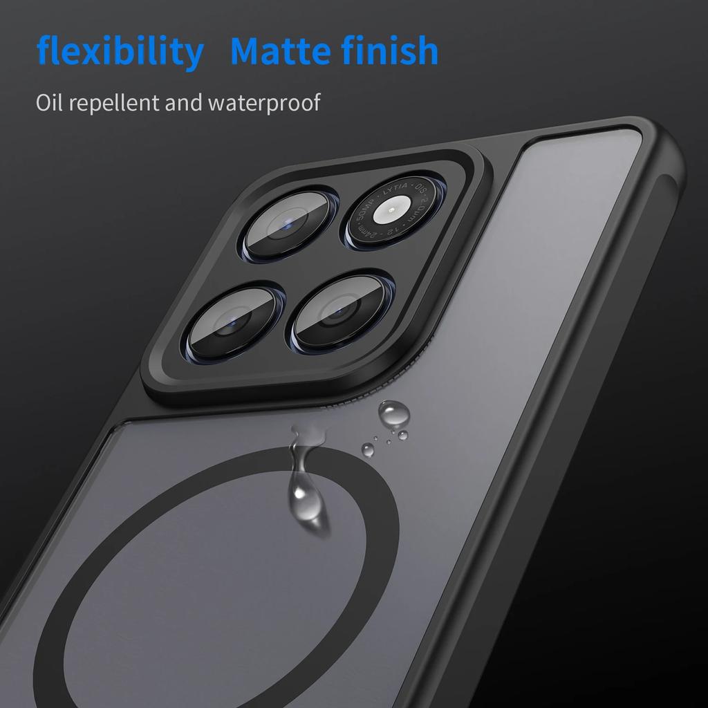 Etui do Motorola Edge 60 Fusion Pokrowiec Magsafe Dla Moto Edge 60 Pro Matowe Przezroczyste Magnetyczne Bezprzewodowe Ładowanie Odporne na Wstrząsy Funda