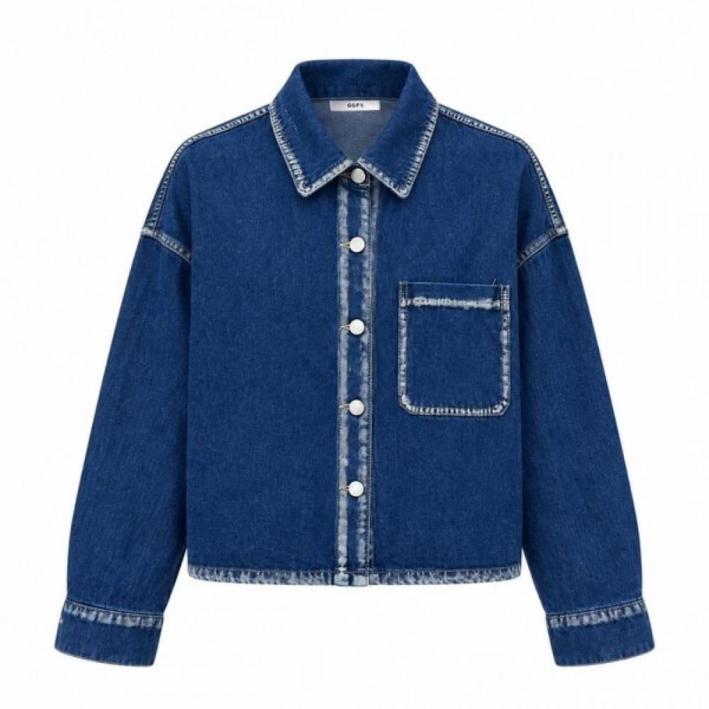 GGPX New York Washed One Pocket Denim Jacket Gq9jk020f
