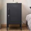 Bedside Tables Artiss Artissin Metal Locker Storage Shelf Filing Cabinet Cupboard Bedside Table Black