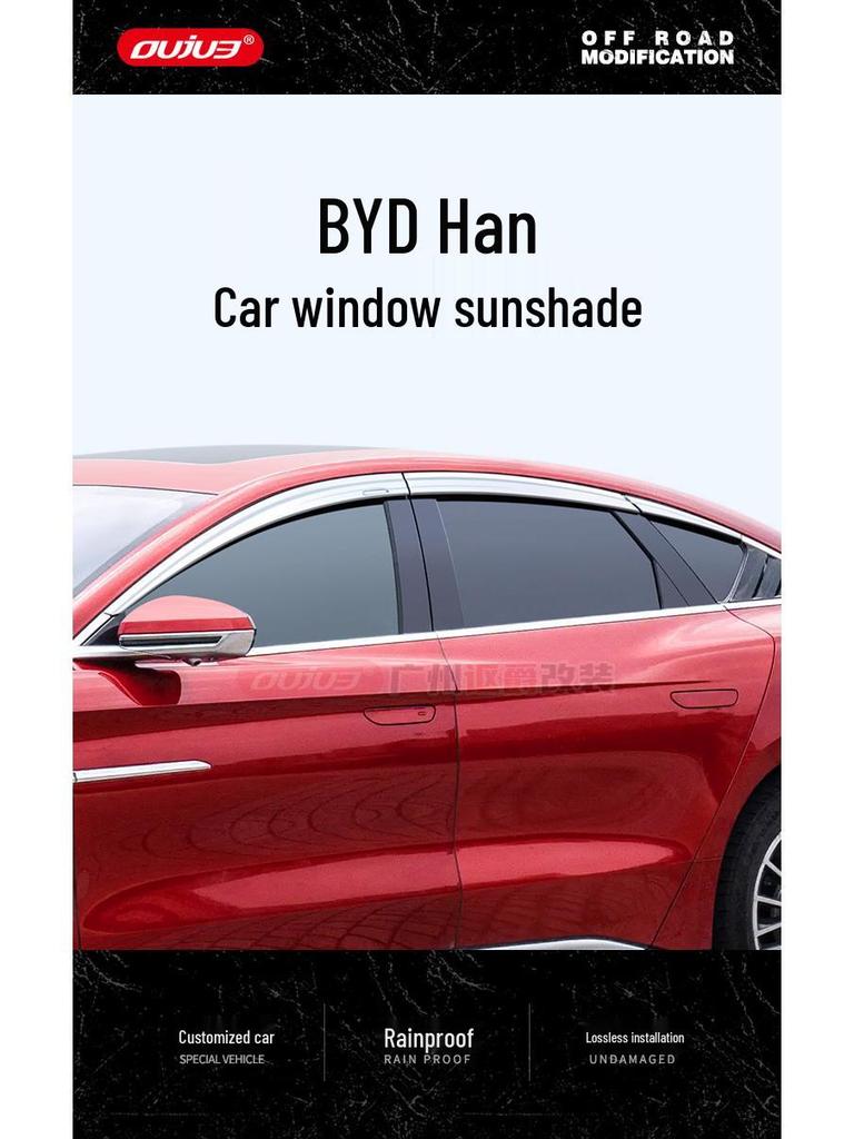 BYD Han DM DMi Rain Guards & Ev DMp Window Deflectors: Trim Accessories