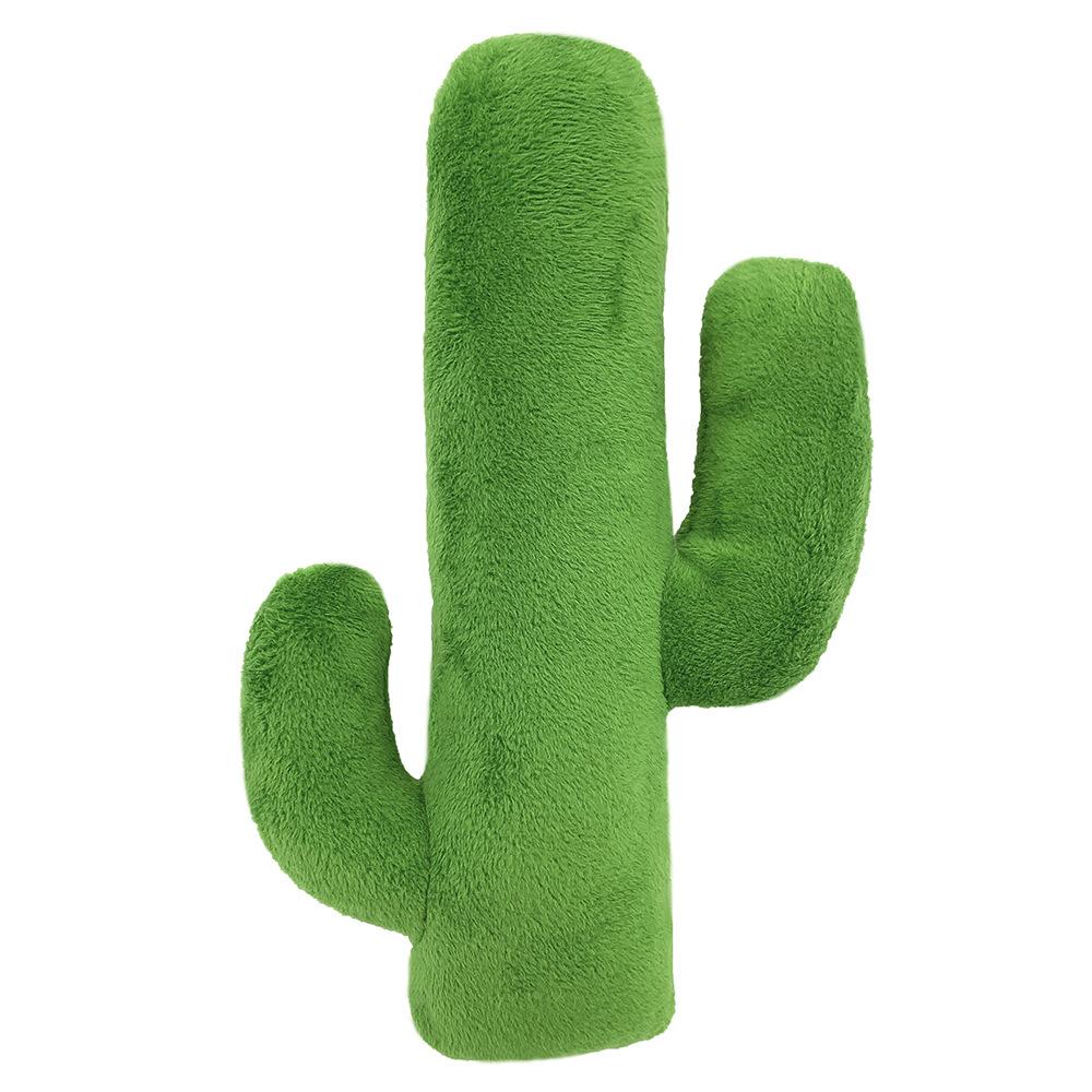 High Quality Interactive Green Cactus Pet Chew Toy Plush Dog Toy In Cartoon Green Cactus Shape Woodfield