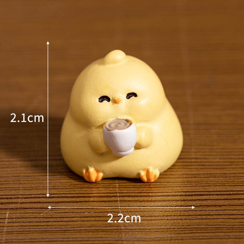 Micro Landscape Cute Casual Happy Chicken DIY Baby House Decoration Accessories Gardening Table Top Car Decoration