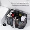 Foldable Mesh Drainage Basket - Travel Toiletry and Swimming Supplies Storage Box - Large Portable Handle - Design