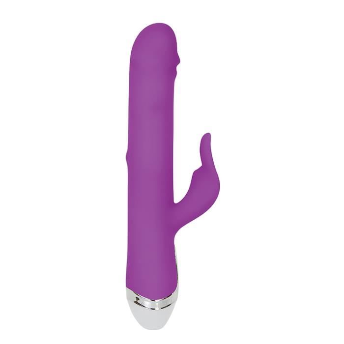 Vibromasseur - Dancing Pearl - Lapin Violet - Silicone - Vibrant - Moyen