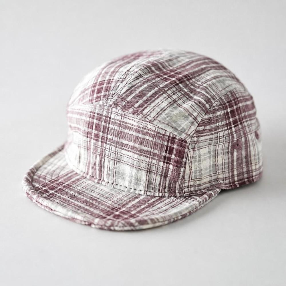 Retro Plaid Baseball Hats Breathable Sunshade Hats Fashionable Peaked Caps  Women