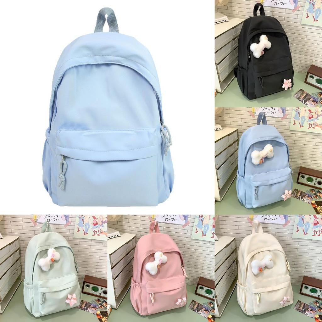 Backpack Designed Minimally With Solid Color Design For Travel And School Use