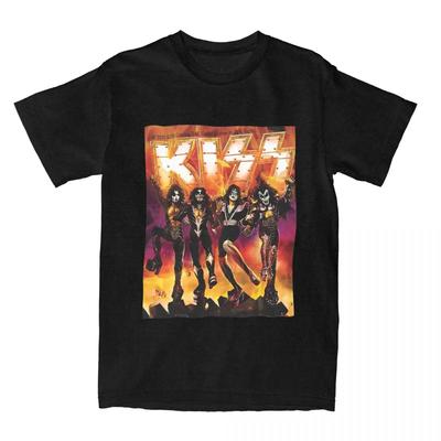 Men Women Kiss The Band Graphic Printed Tee Shirt Apparel Funny  Kiss Fan Art T Shirts Top Tee Clothes Classic