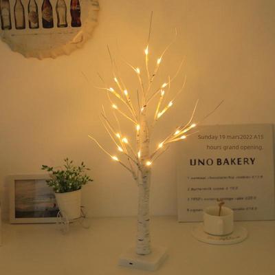 Lumină de decorare de Crăciun cu LED-uri de mesteacăn pentru casă, petrecere și peisaj