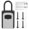 Key Lock Box Wall Mounted Aluminum Alloy Household Key Safe Box Password Lock Box