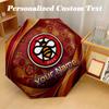 8 Rib Auto Folding Umbrella Brentford Football Print Custom Name Text Portable Rain Gear