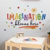 English Slogan Classroom Background Wall Beautification and Decoration Wall Stickers