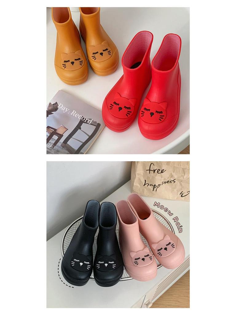 Lightweight Non-slip Children's Mid-calf Rain Boots for Toddlers - Boys & Girls