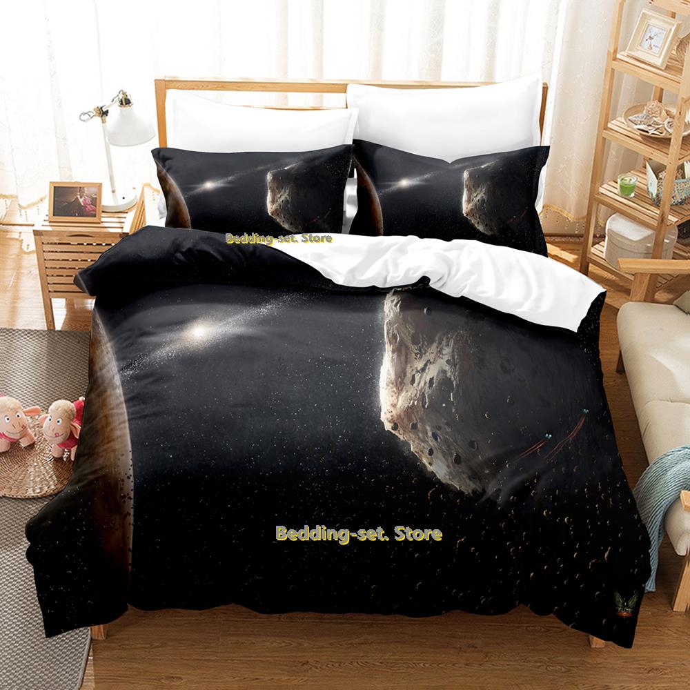 New Game Elite Dangerous Beding Set Single Twin Ful Quen King-Sized Dimensionsd Dimensions Bed Linen Set Adult People Kid Bedrom Duvetcover Sets