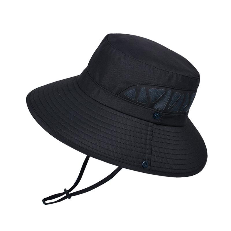 9250 Summer Big Brim Sun Hat Men Breathable Bucket Hat Outdoor Mountaineering Fishing Sun Hat