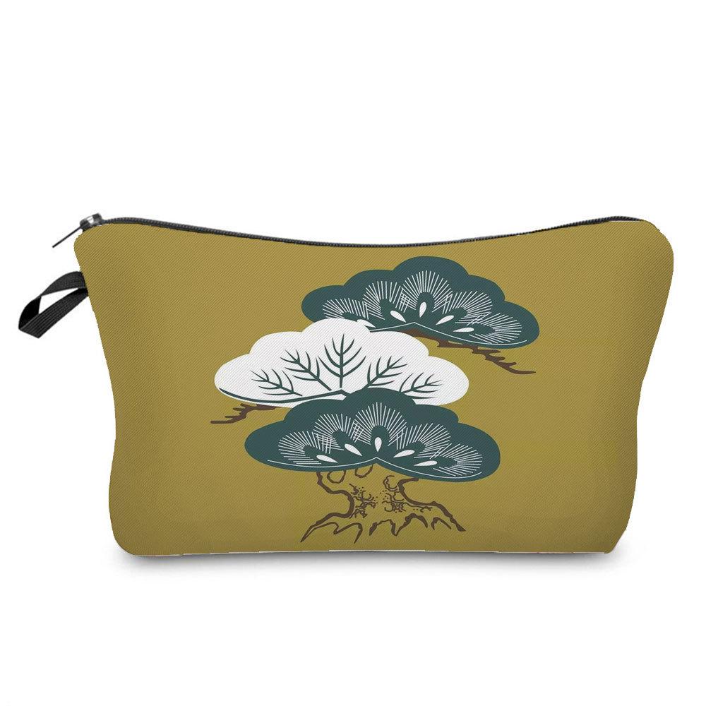 Women Flower Print Cosmetic Bag Toiletries Organize Travel Storage Case 6764