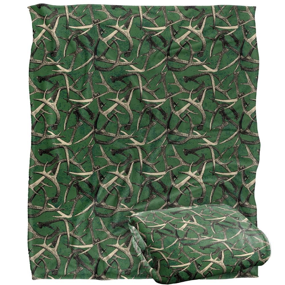 JQ Licensing Silky Deer Antler Hunting Supersoft Blanket