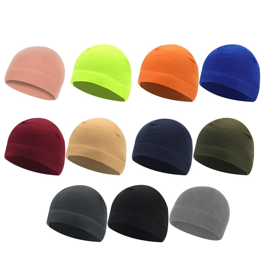Warm Beanie Winter Cap Army Hat Soft Men Women Ski Cycling Skin-Friendly Anti-Static Hiking Thermal Fleece Running Windproof