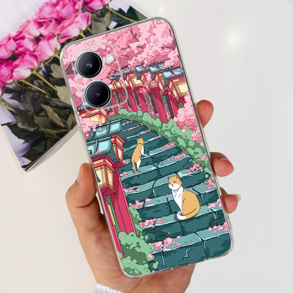 For Realme C33 Case RMX3624 Cute Fashion Phone Cases Soft Silicone Back Cover For Realme C 33 C33 4G Bumper Shockproof Shell