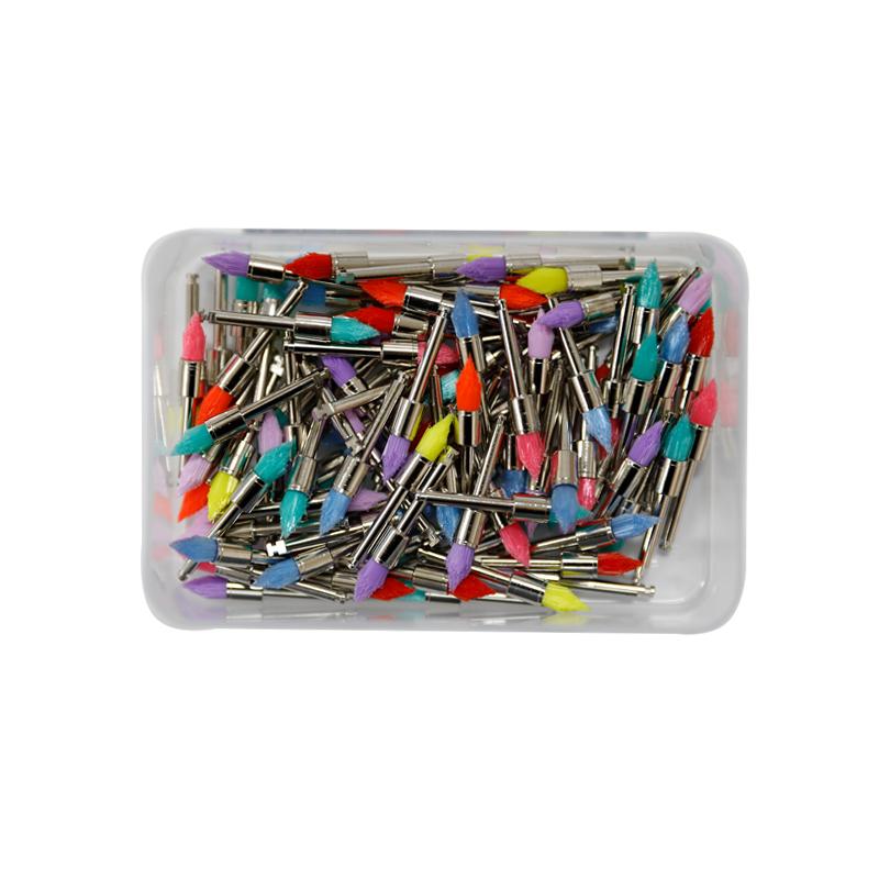 100pcs/box Dental Lab Nylon Buckle Dental Polishing Cup Disposable Dental Care Brush Head Prophy Cup Polishing Cup