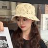 Durian Print Bucket Hat for Women Double-Sided Korean Style Spring Summer Sunshade Cute Sun Cap Foldable New