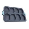 Silicone Bread Pan Nonstick Heat Resistant Perforated French Bread Baking Pan Cake Pan with Anti Slip Handles