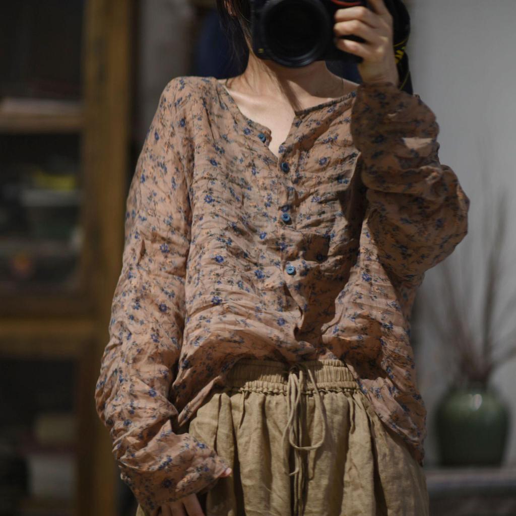 SN56 Versatile Crew Neck Ramie Cardigan - Summer Sun Protection, Solid Color, Drop Shoulder.