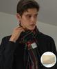 Hwaiteupeulojegteu [Gift Box]_London Pattern Virgin Wool Scarf_Black_Unisex