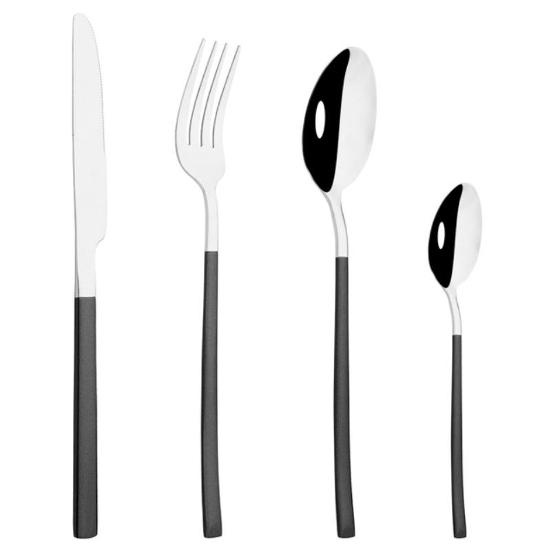 4pcs Pink Gold Dinnerware Set Stainless Steel Tableware Set Home Kitchen Eating Utensils Knife Fork Spoon Cutlery Set