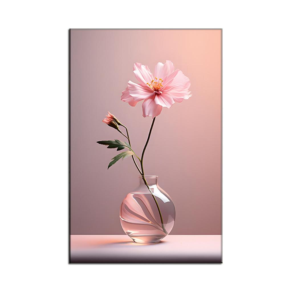 Modern Vase Canvas Painting Poster Wall Pictures Stylish Restaurant and Hotel Wall Art Canvas Paintings