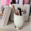 Geprägter Porträt Make-up Pinselhalter Lippenstift Augenbrauenstift Aufbewahrungsbox Schreibtischdekoration