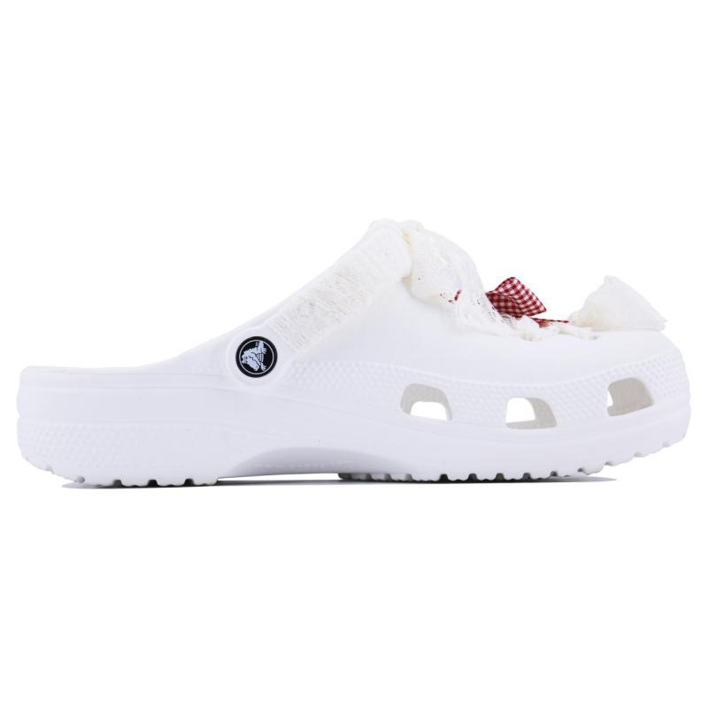 Crocs Classic clog Lace Puppy SDS EVA Stylish and Versatile Hole Shoes Unisex White
