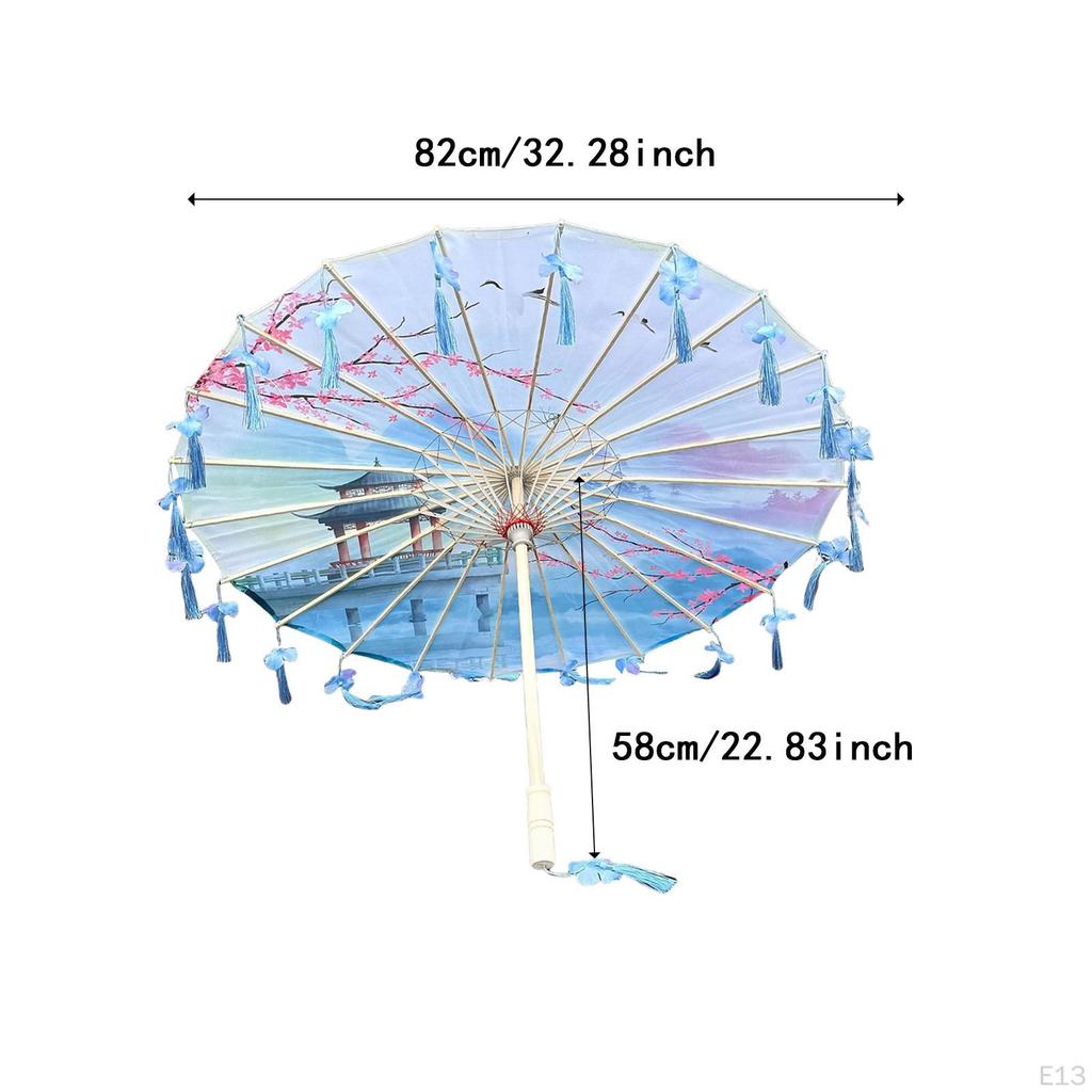 Chinese Umbrella Classical Craft Dance for Village Scenery Photography