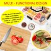 A25F-Travel Portable Charcuterie Boxes With Clear Lid, Charcuterie Board Cheese Board Cutting Boards For Kitchen Newhome Gift