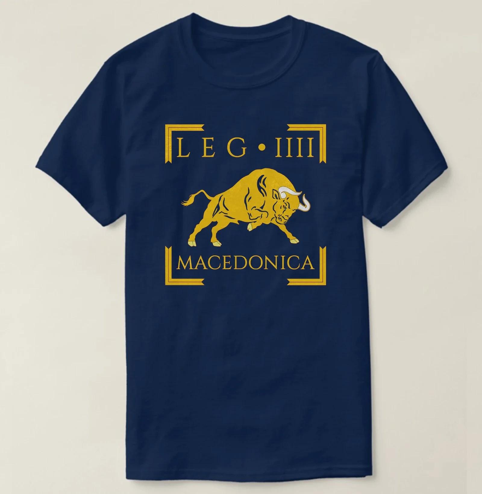 

Legio V Macedonica Vexillum Bull Emblem Roman Legion TShirt 100 Cotton ONeck Short Sleeve Casual Mens Tshirt Size S3XL 4XL